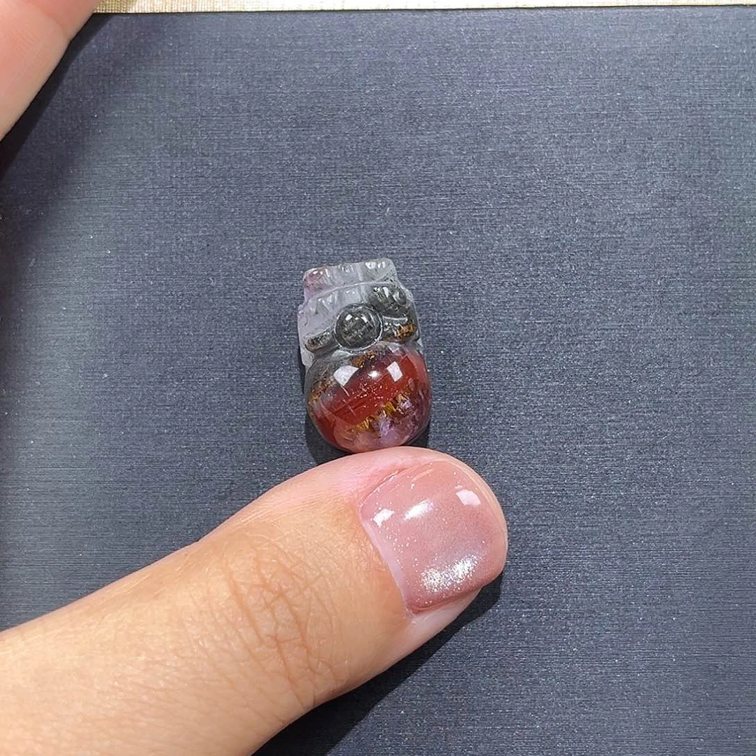 未镶嵌珠宝半成品水晶极光貔貅
