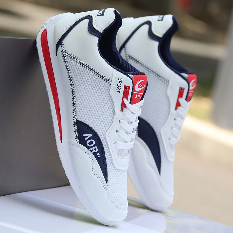 阿甘鞋新款韩版潮流运动鞋防臭网面休闲板鞋轻便跑步潮鞋白色鞋子