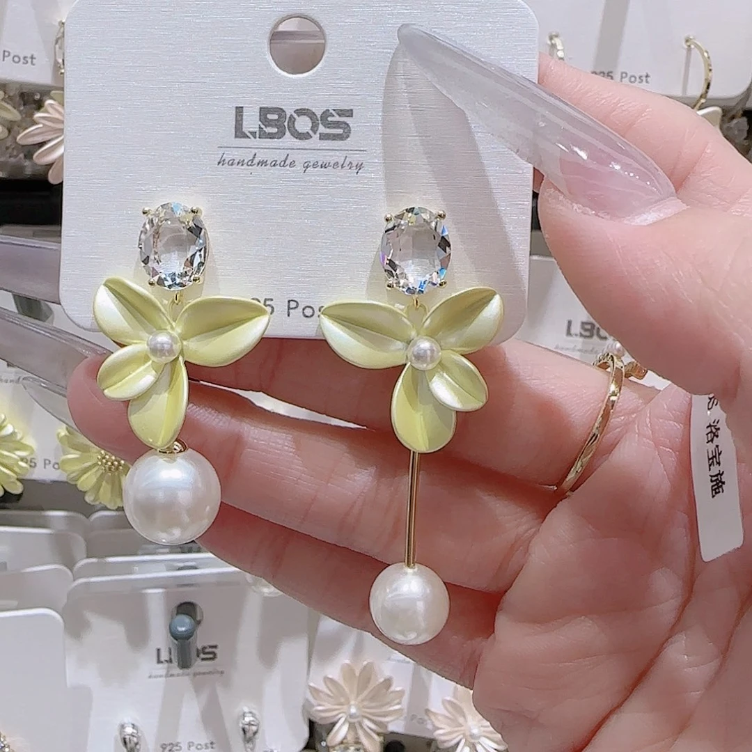 锆石铜合金925银耳环