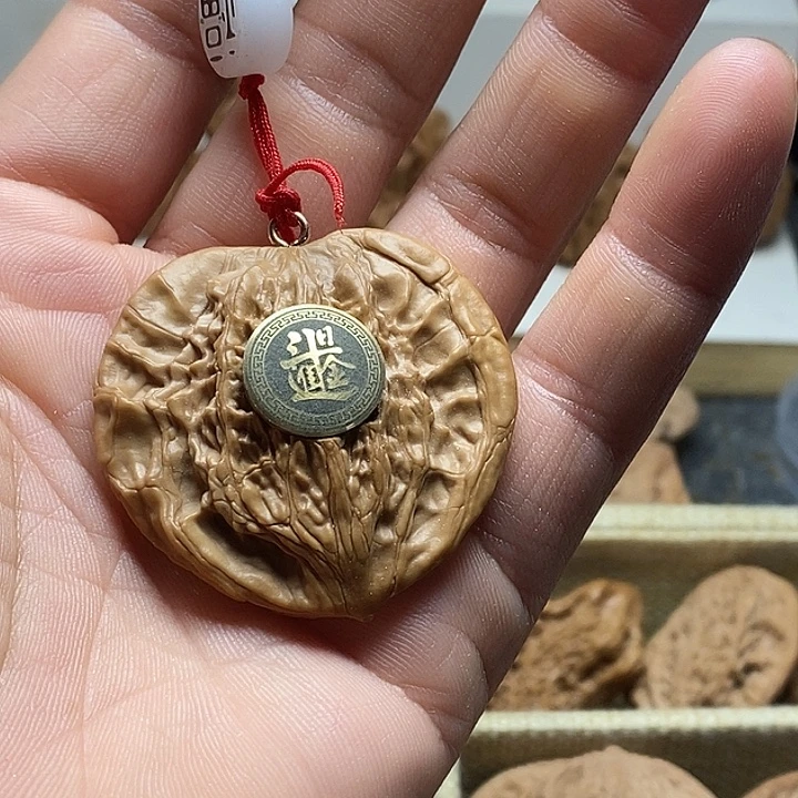 桃核吊坠麦穗压扁