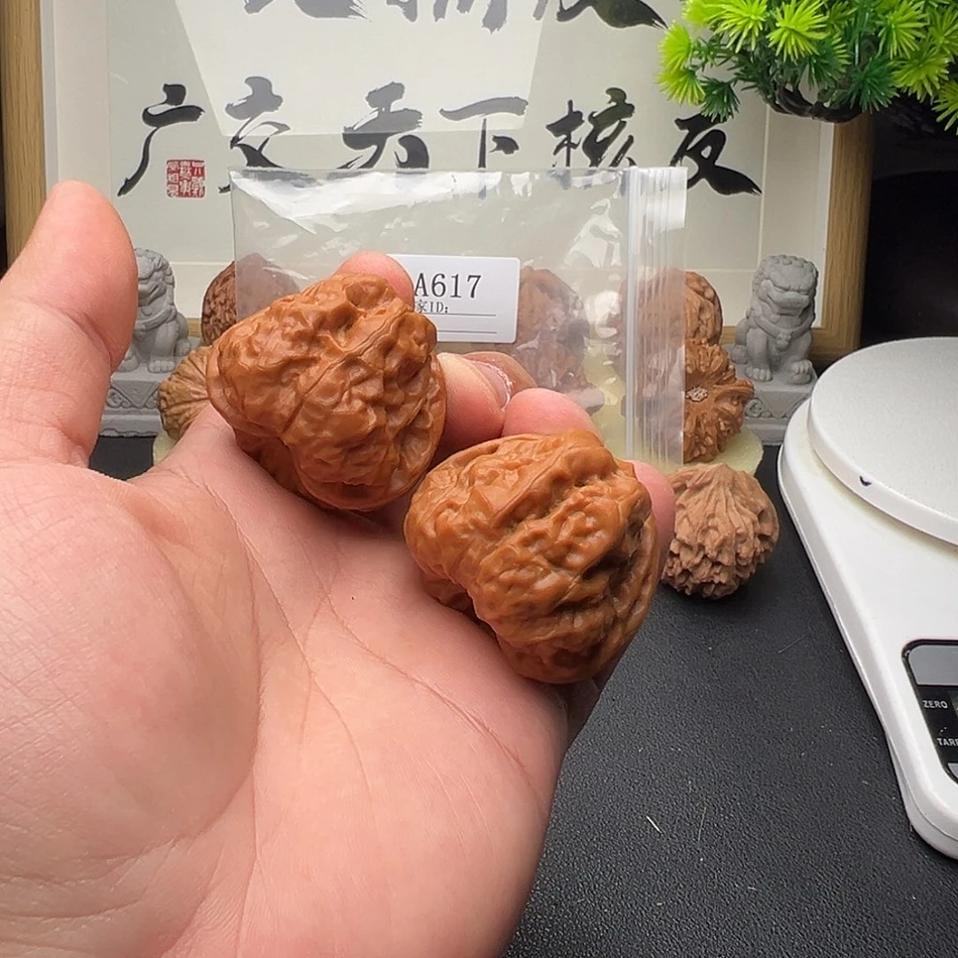 ゞ***→手串/手链核桃A617蛤蟆头42边精修打底了