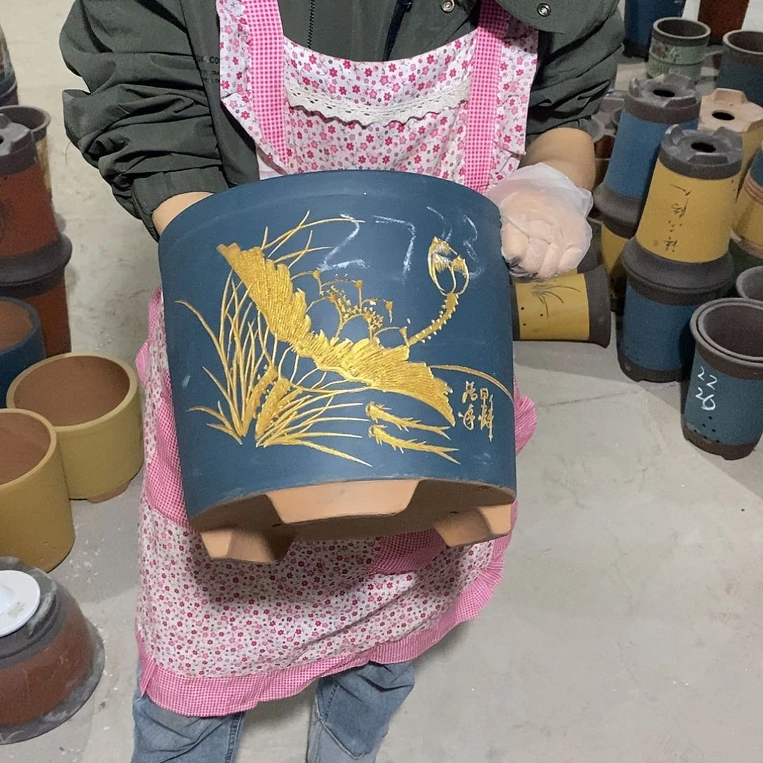 紫砂花盆紫砂花盆