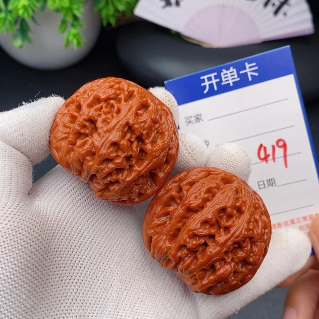 文玩核桃把件45粗筋419