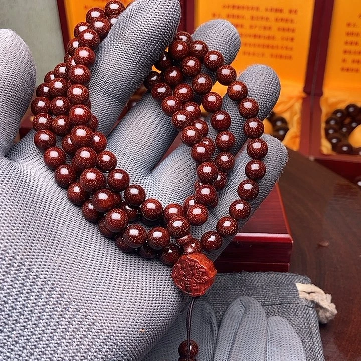 木【镇店之宝】印尼小叶紫檀0.8老料泥料无敌爆满真金星