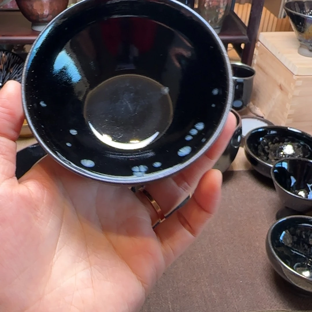 茶盏Z****w10 建盏亏米清库存黑低银斑瑕疵放漏
