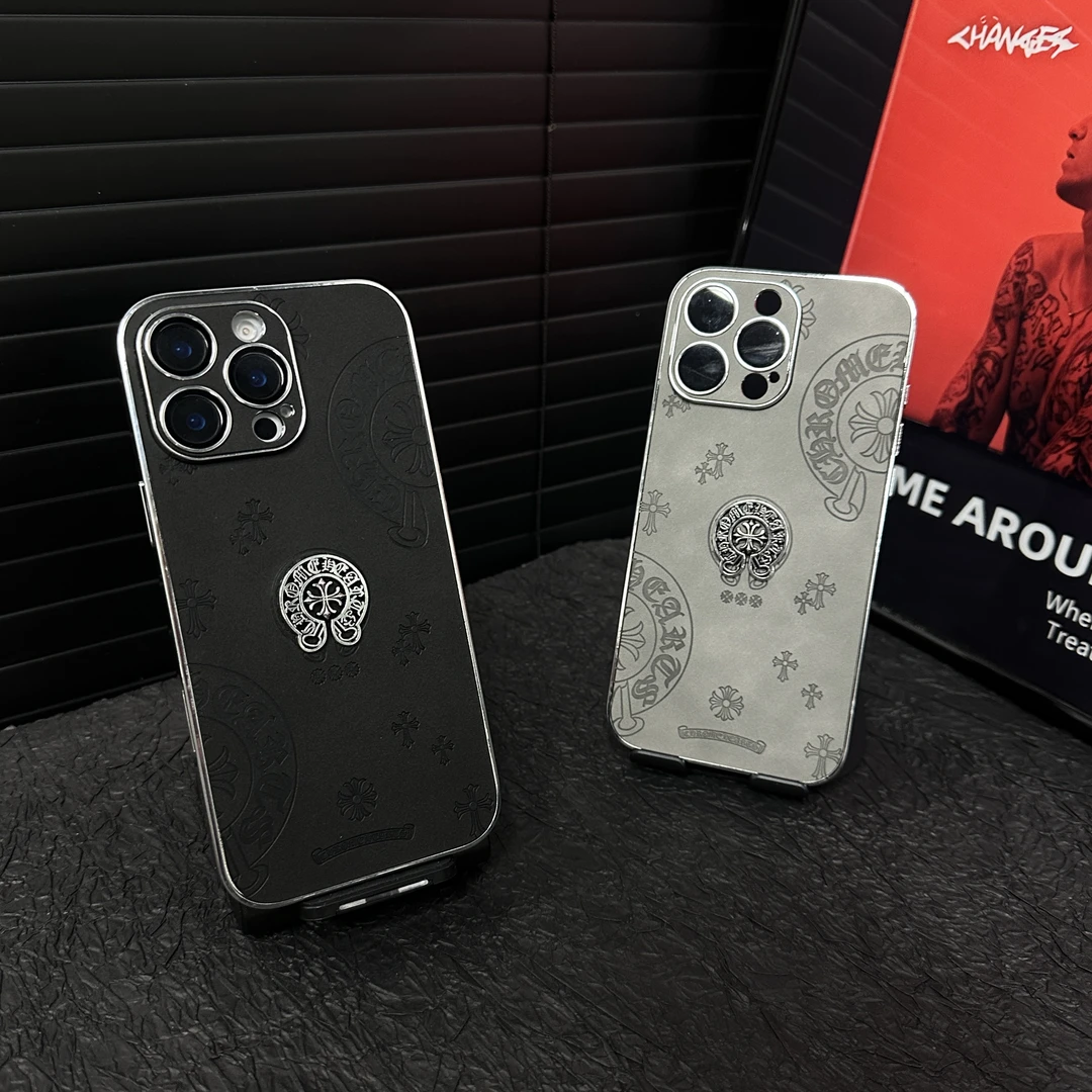 金属立标潮牌适用苹果17iphone16151413promax情侣新款手机壳