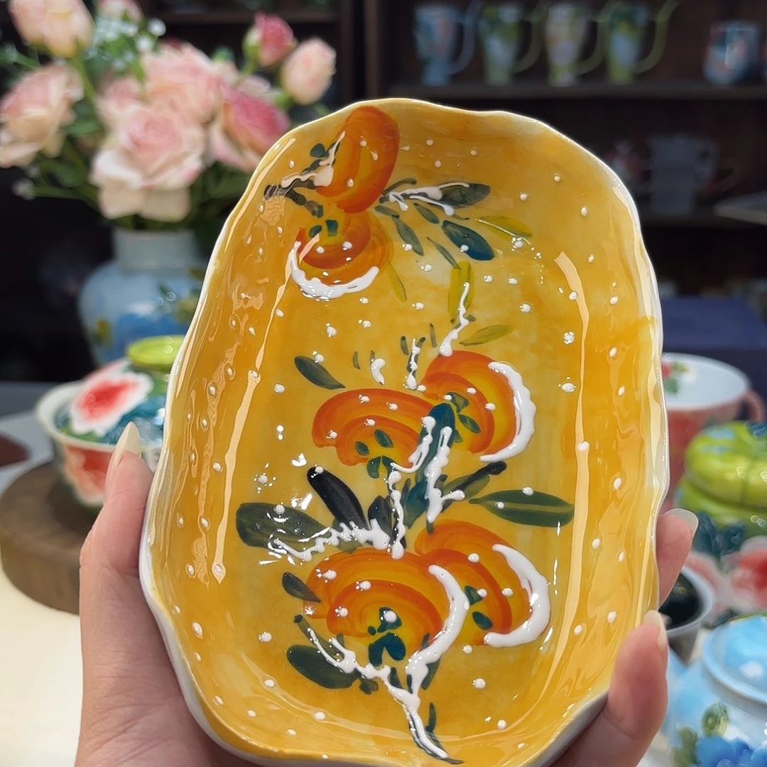 景德镇手绘高温釉下彩陶瓷茶具