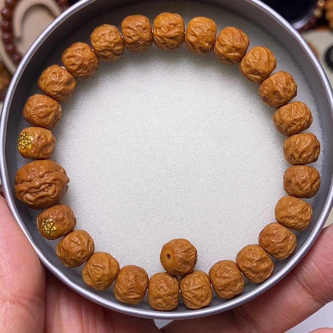 猴头核桃手串恶僧精工观山无相尺寸10左右全品