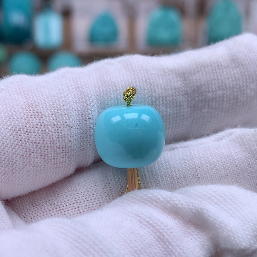未镶嵌绿松石珠宝奇石12.5mm