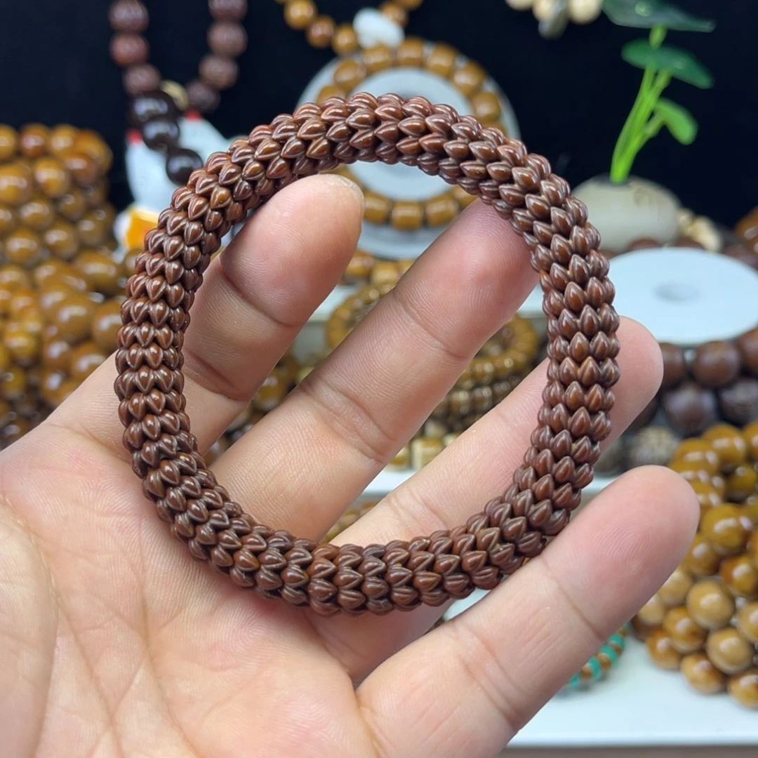 紫金鼠手串大*、紫金鼠雕刻莲花手串