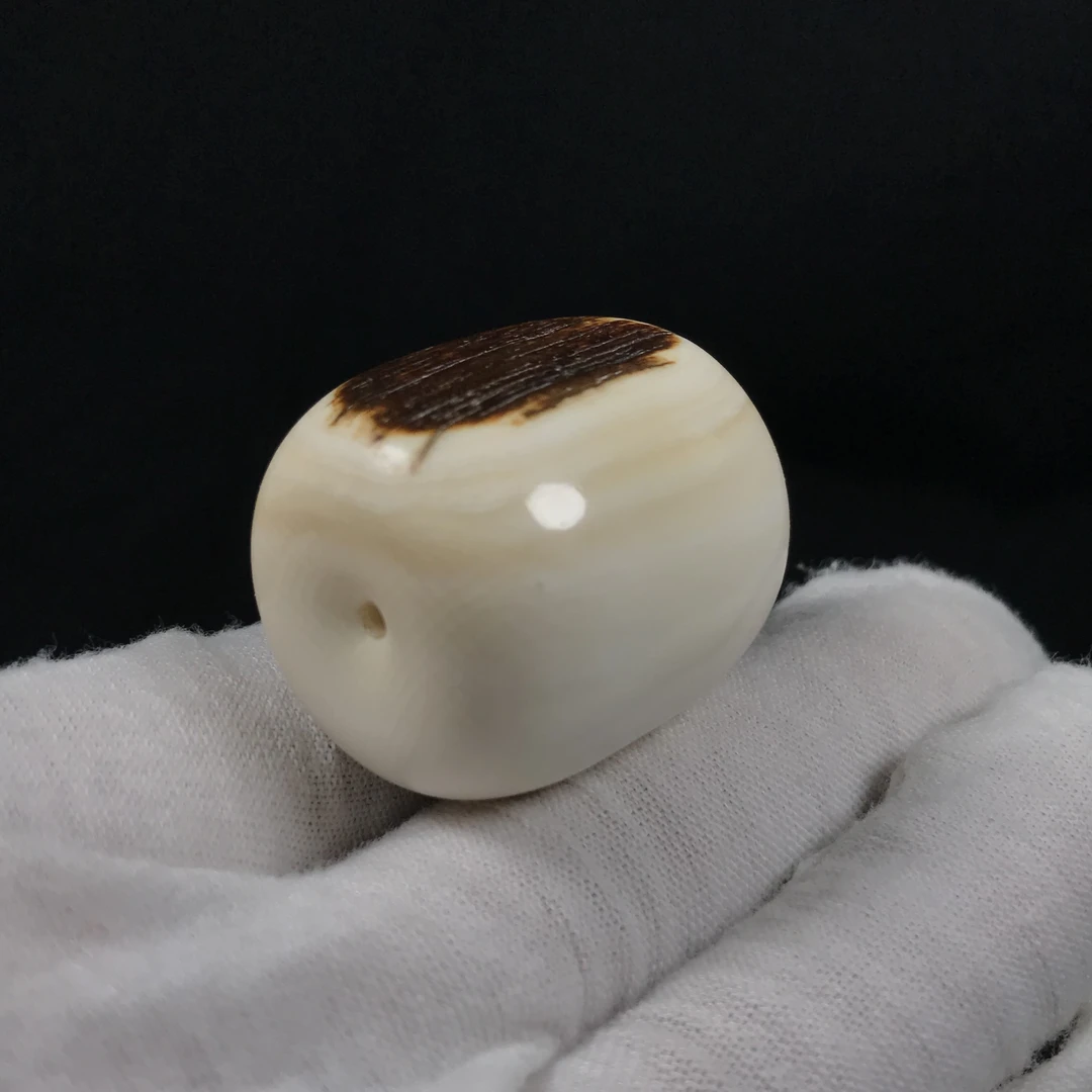 PF03 只做天然猛犸牙 桶珠 约直径27.8*高度29.3mm 约25.8克