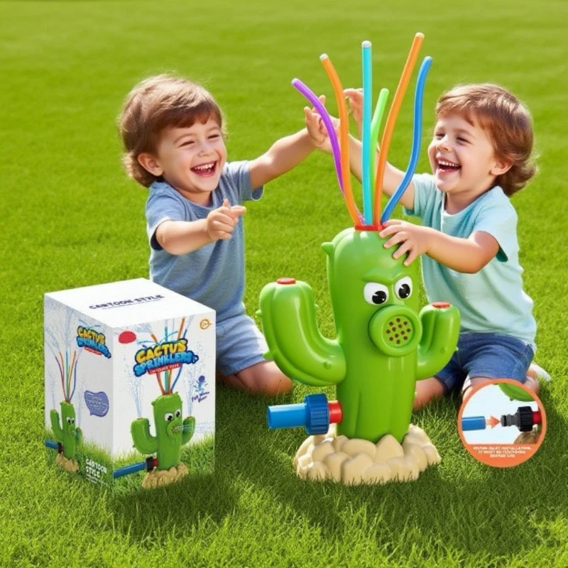 儿童玩具小朋友仙人掌亚马逊户外夏季旋转喷水戏水亲子互动网红款