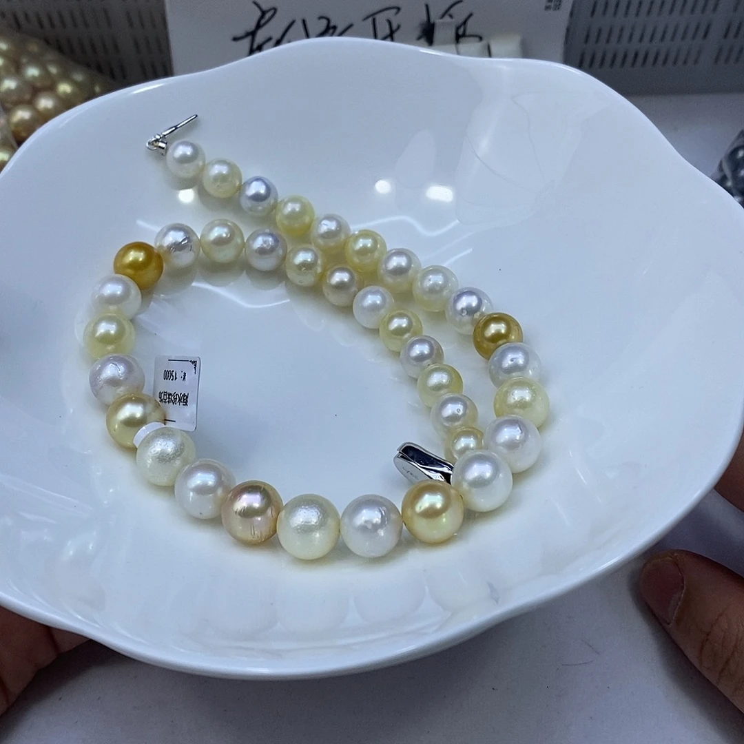 颈饰银S925镶嵌海水珍珠