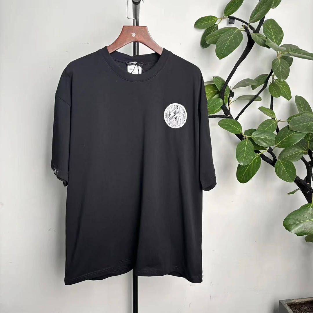 B-2【闪电】25夏季美式宽松闪电数码喷绘圆领短袖T 78015