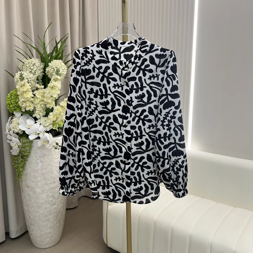 【宸慕】桑蚕丝衬衫时尚洋气25年新款真丝衬衫