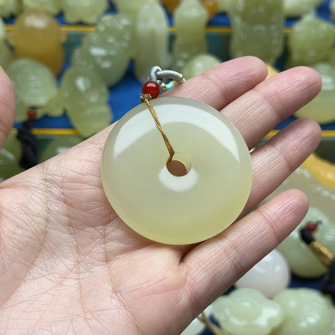 余***∵玉天然桌面小摆件