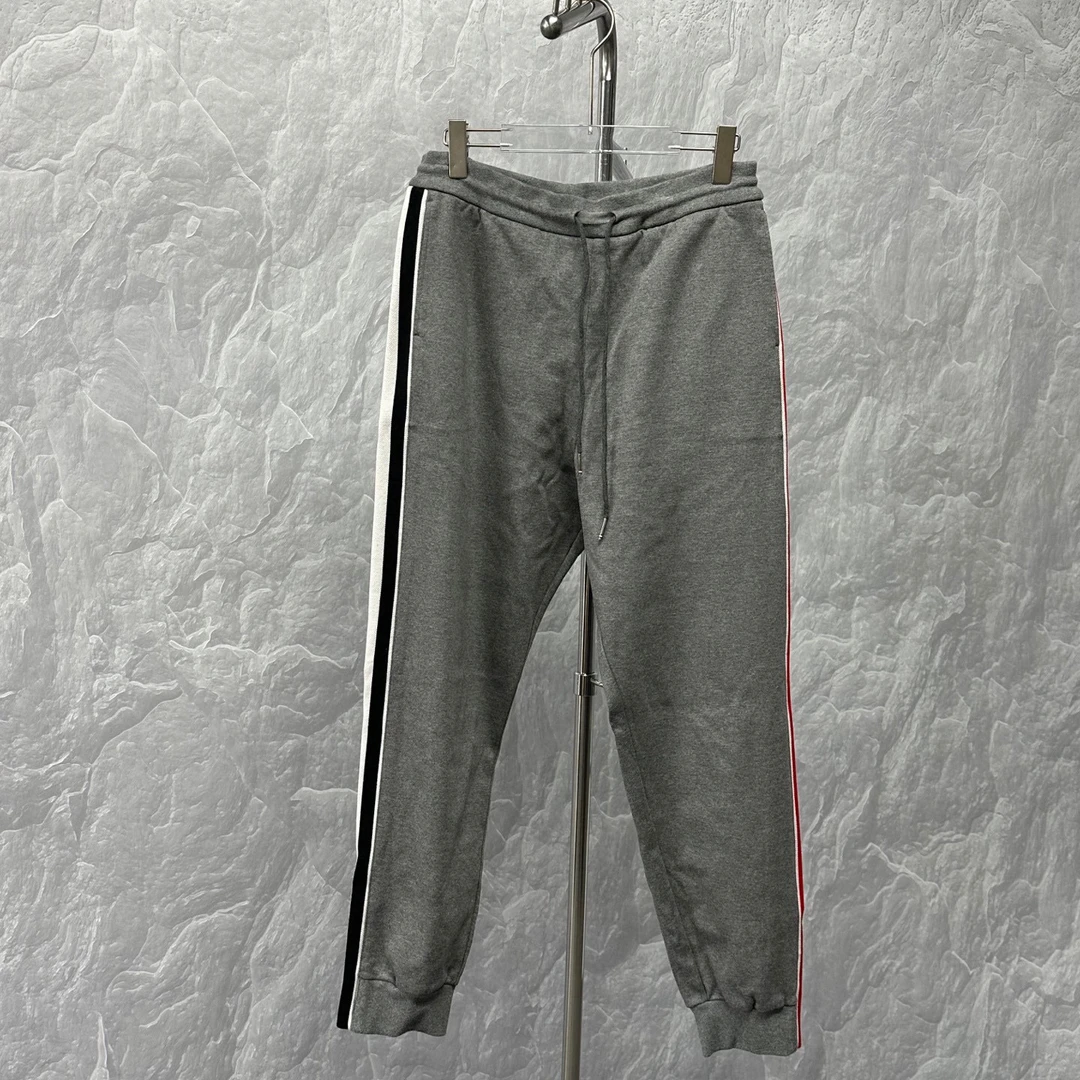 未使用 THOMBROWNE 侧边彩条抽绳运动长裤 4码 D19278