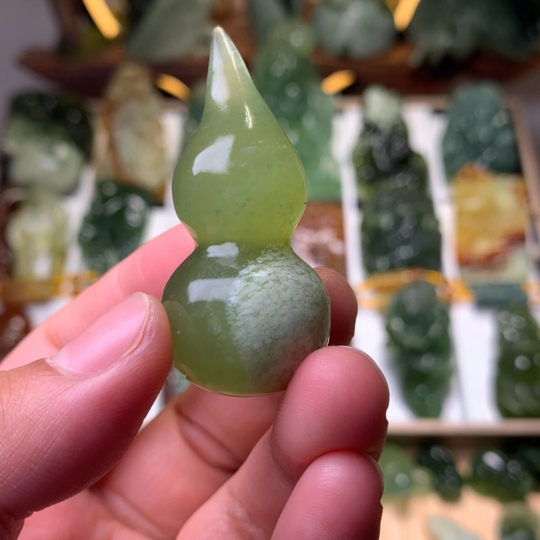 岫玉未镶嵌岫玉挂件葫芦