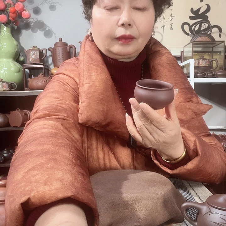 紫砂茶杯一**汤原矿紫砂杯