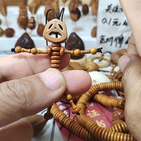老***白橄榄核手串/手链橄榄核小人