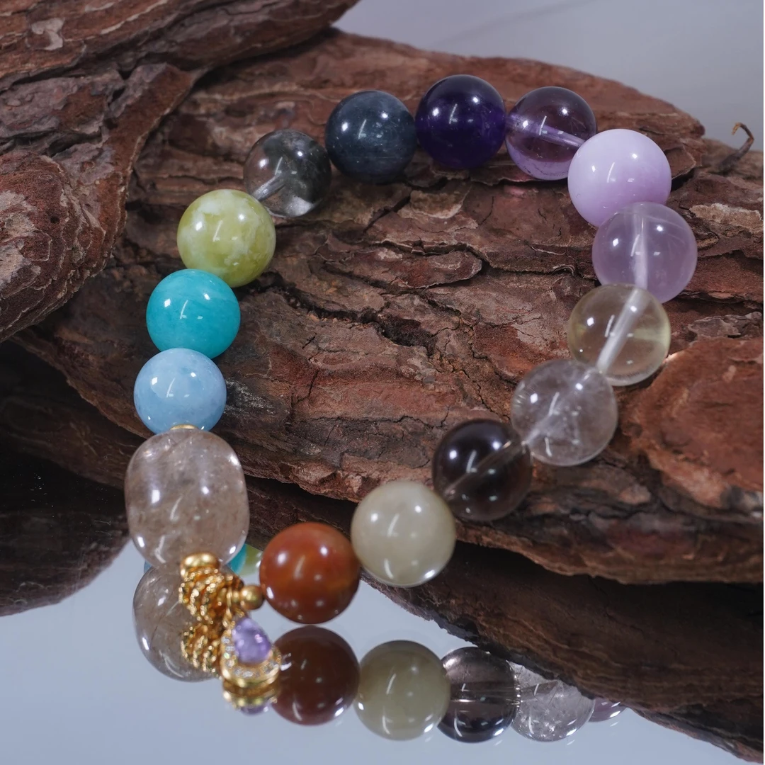 Fiilo「才富满贯多宅」定制设计款 天然水晶手串 多样性发一