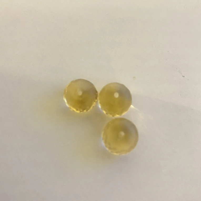 天然水晶暴力黄珠