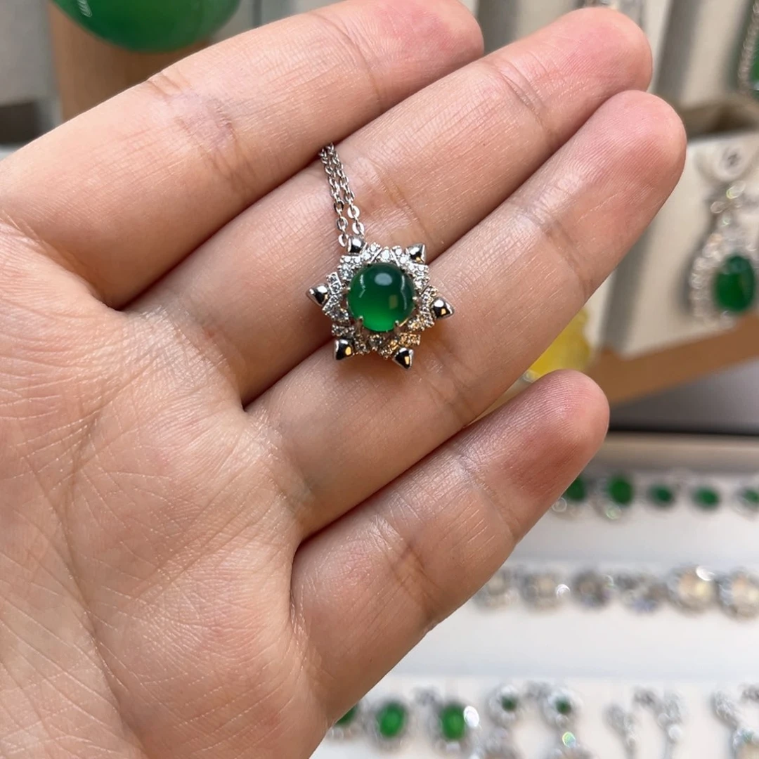 玛瑙/玉髓颈饰合金