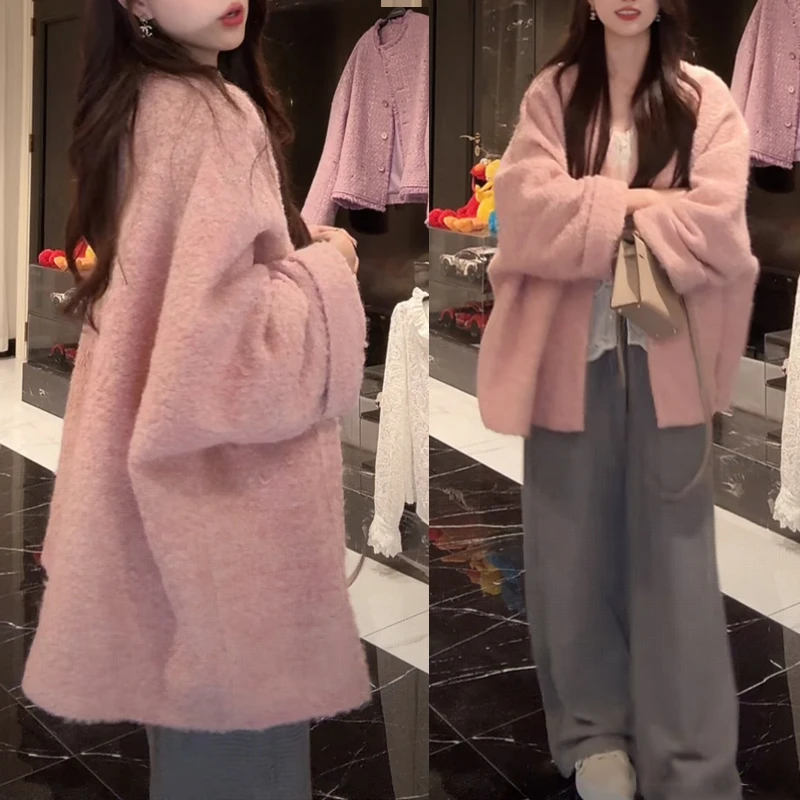 【荔枝莓莓】设计款开衫小香风时尚气质套装女2025秋季时髦保暖外套