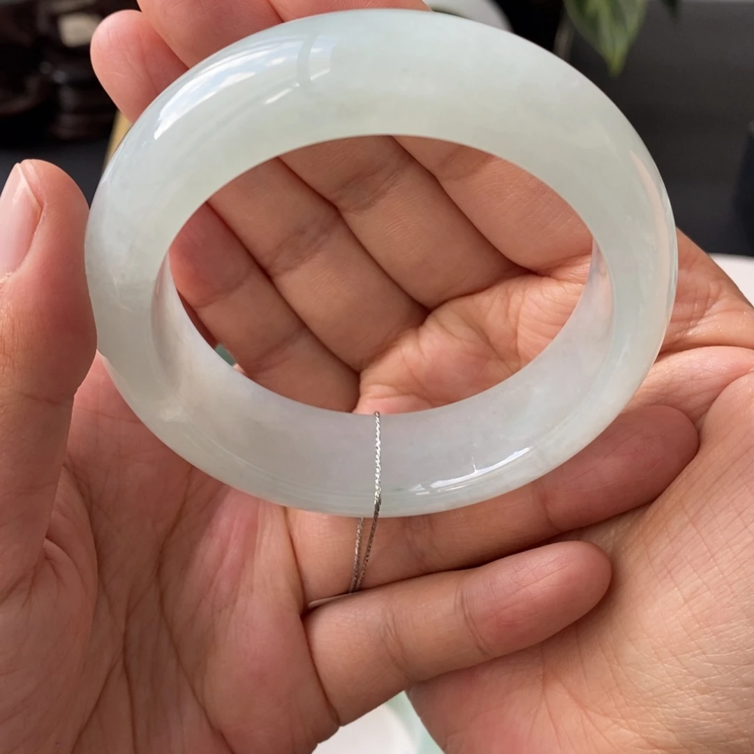 翡翠未镶嵌手镯天然
