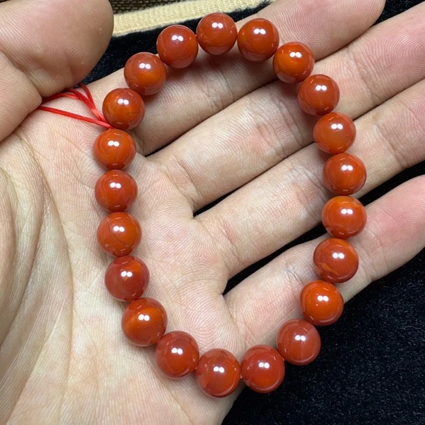 南红玛瑙卡9mm手串时尚大方简约