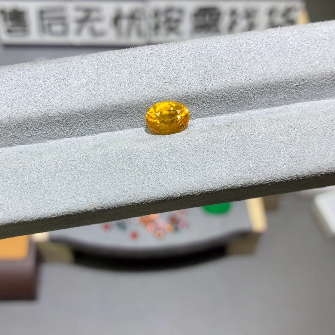 裸石蓝宝石2ct金丝雀黄蓝宝