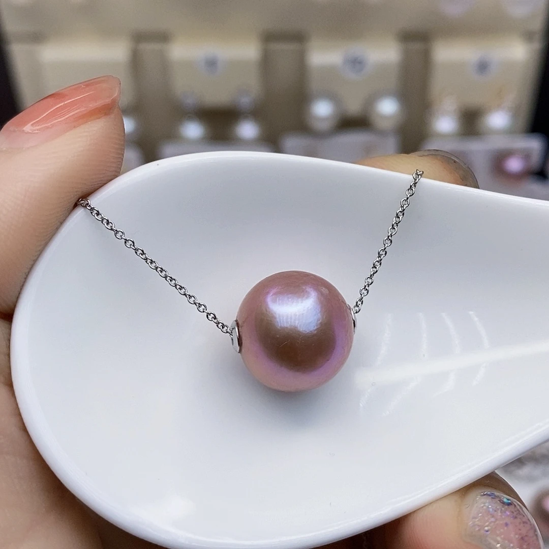 淡水珍珠颈饰银S925镶嵌
