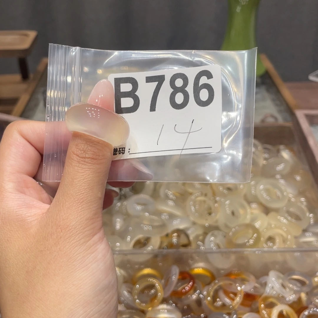 玛瑙/玉髓未镶嵌戒指786