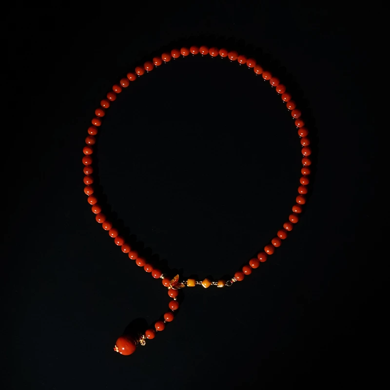 天然南红 南红项链  一物一证 先检后发 多样性发其一XN601053