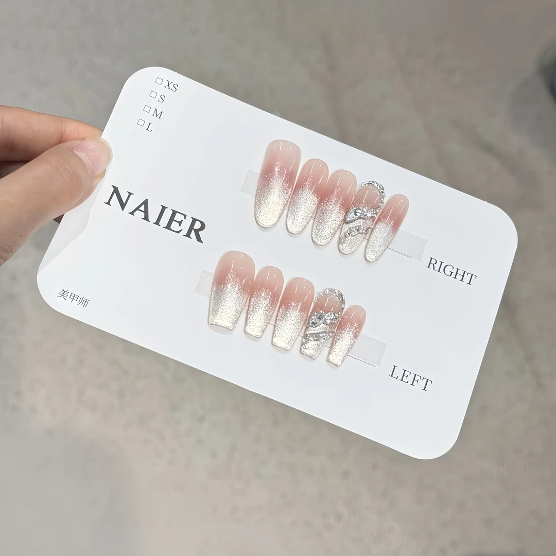 灵蛇骨钻（宽光）-Naier 奈儿轻奢高定美甲 10片装