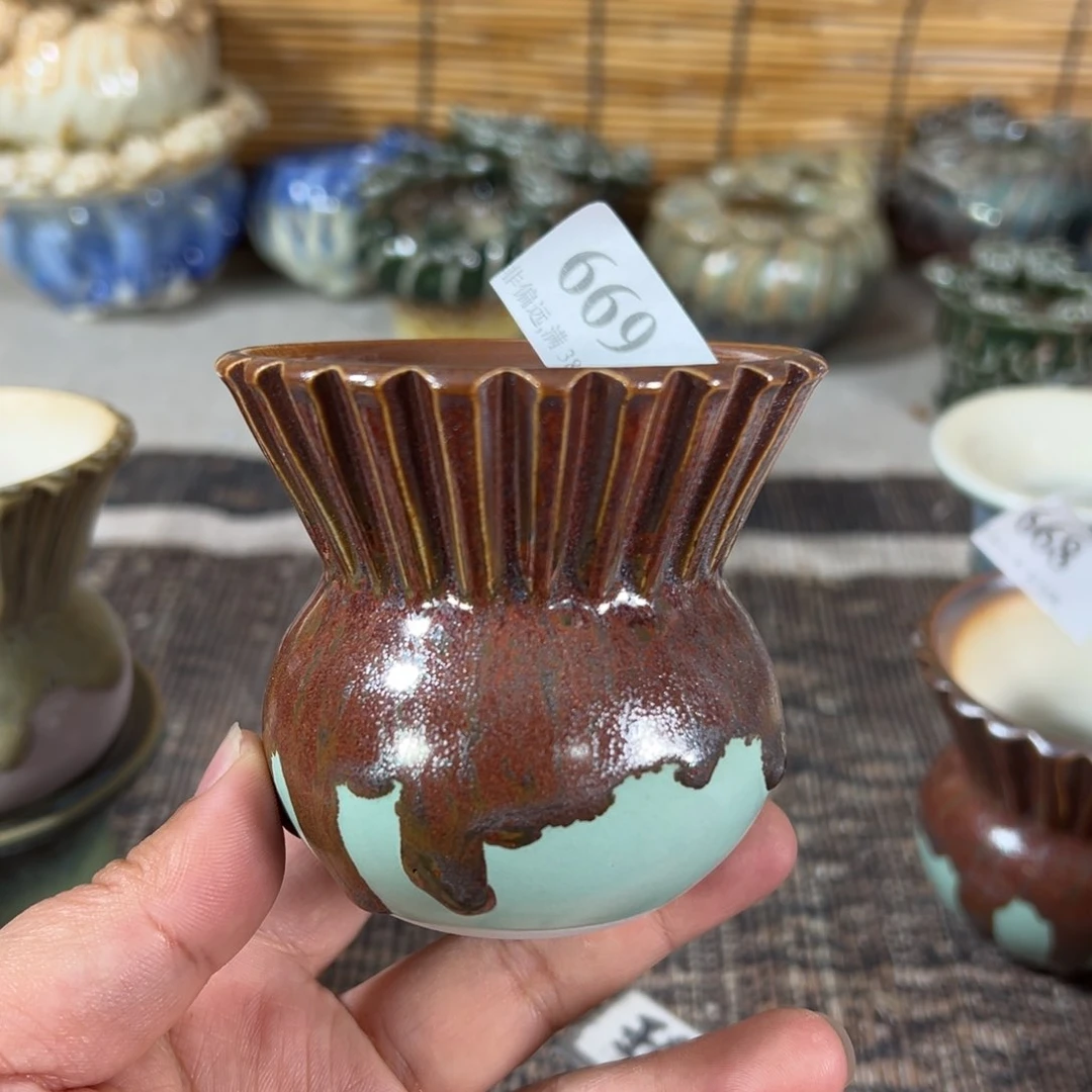 陶瓷景德镇手工花盆口6