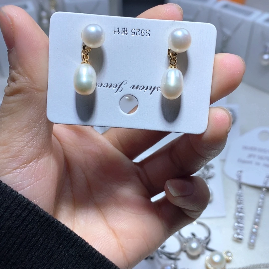 未镶嵌淡水珍珠耳饰