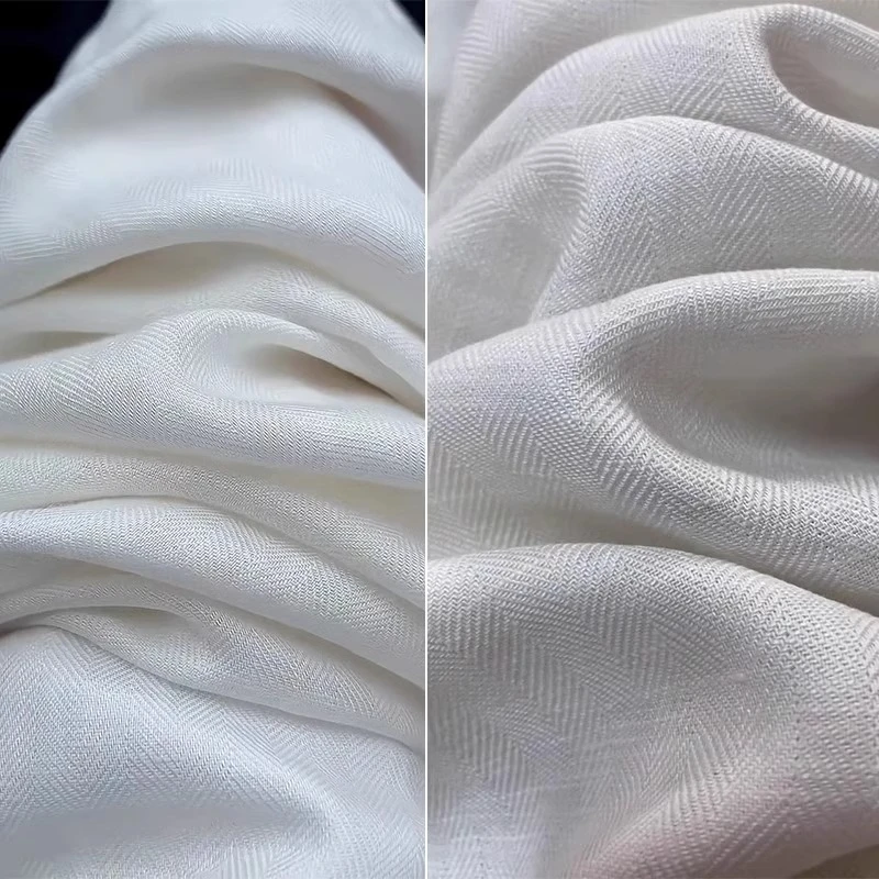 白色天丝亚麻阔腿裤女2025夏季新款薄款小个子九分高腰窄版直筒裤