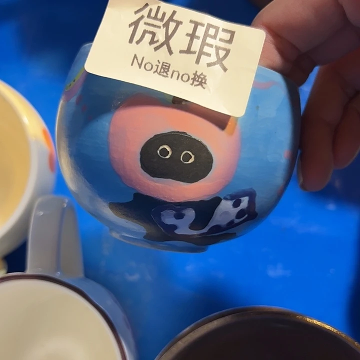 摆件手工手绘啊不退不换