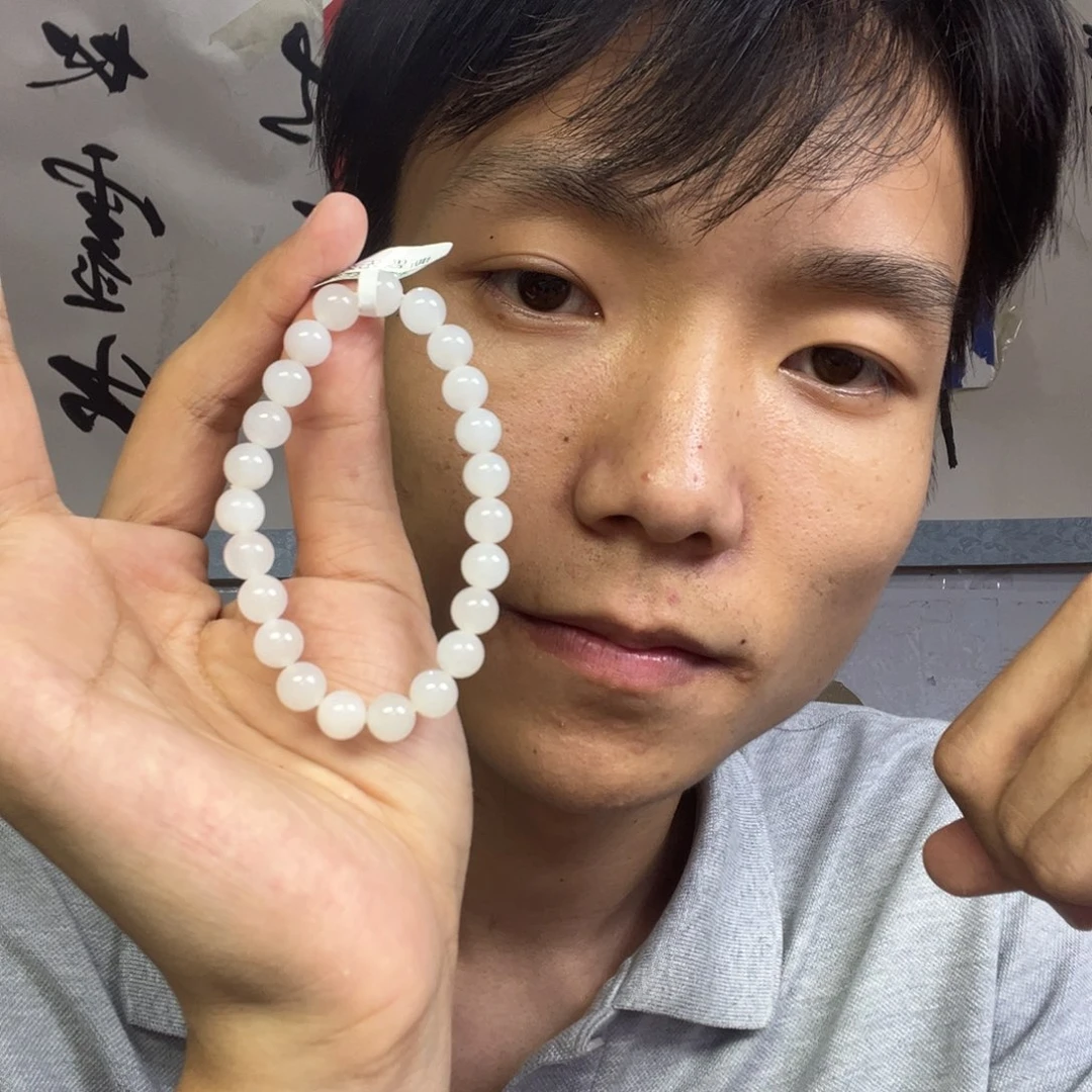 颈饰未镶嵌和田玉多样性高端羊脂玉卡8货头