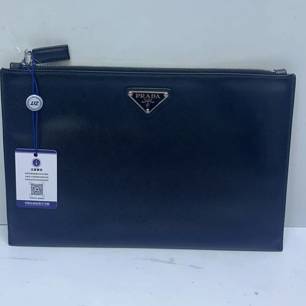 95新 Prada/普拉达 普拉达全皮手拿包