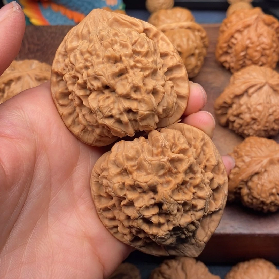 文玩核桃把件50全品精配大官帽