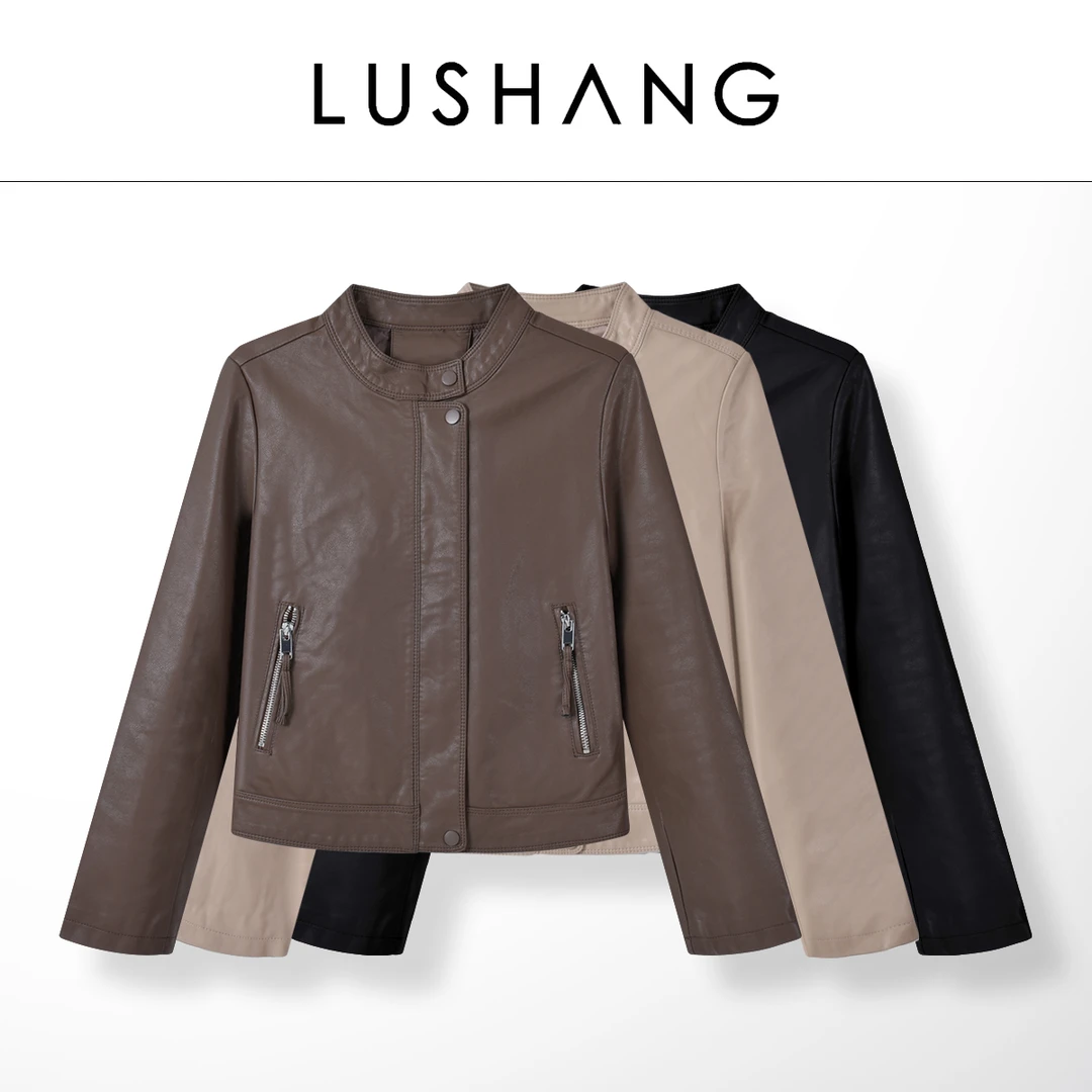 【冷萃】露赏2025春秋款皮衣女外套百搭休闲时尚显瘦女外套