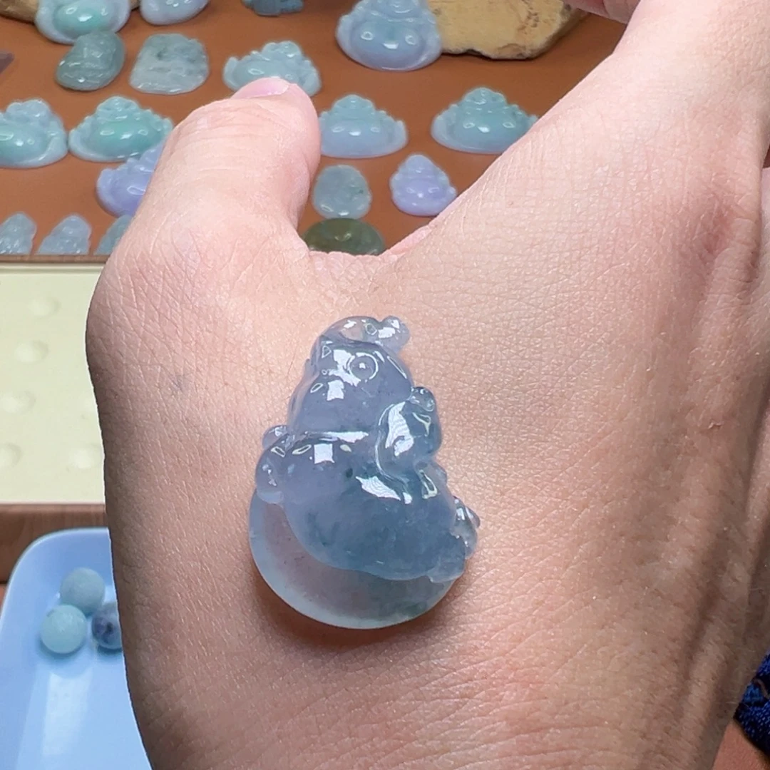 翡翠未镶嵌颈饰翡翠挂件