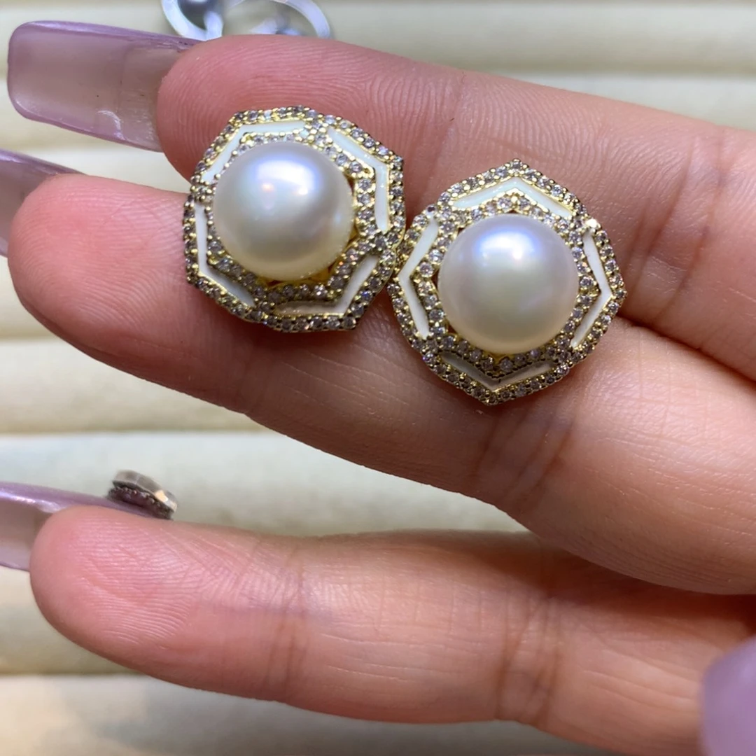 未镶嵌耳饰淡水珍珠