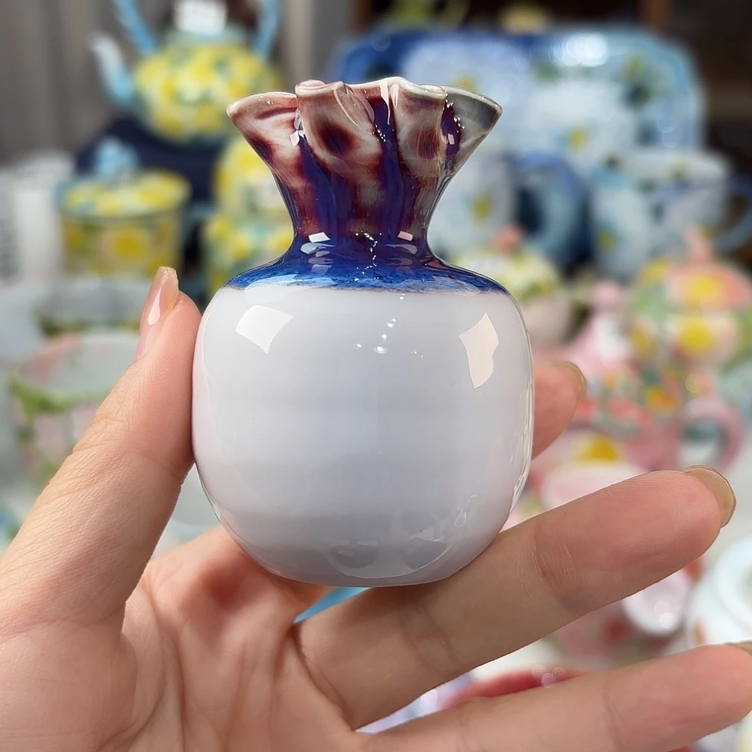 景德镇手绘高温釉下彩陶瓷茶具