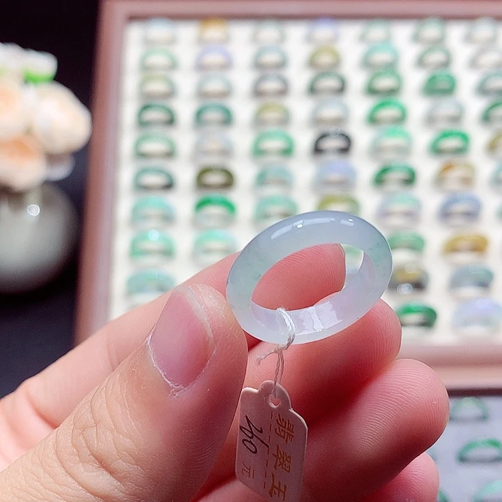 翡翠未镶嵌戒指16-17号