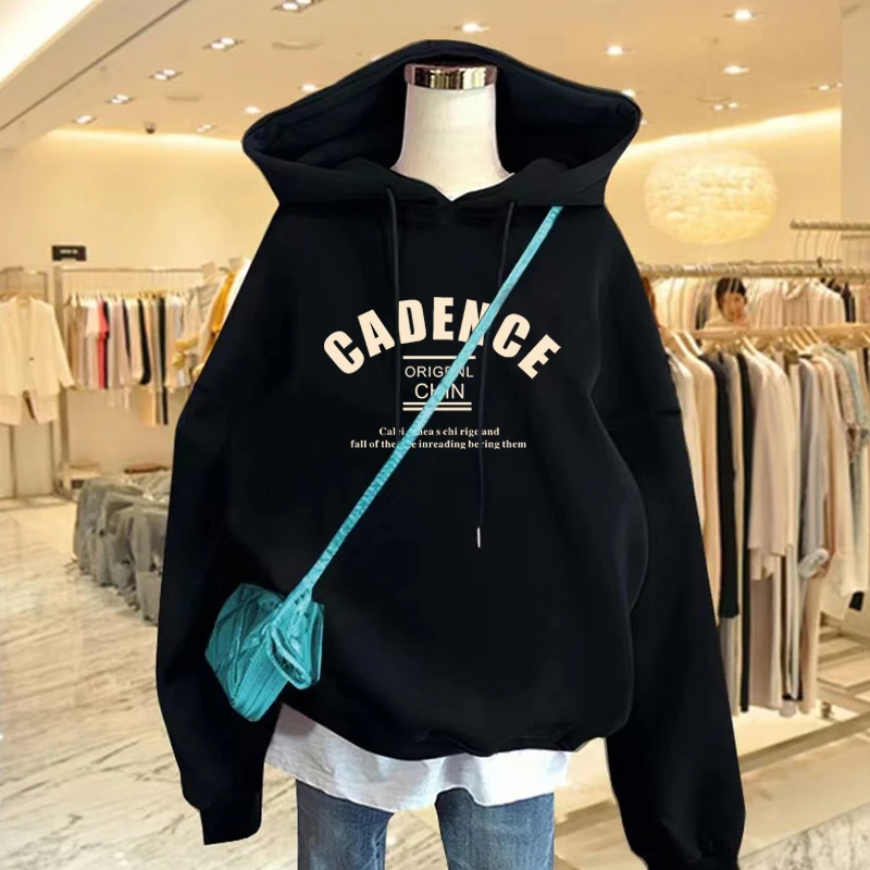 连帽卫衣女2025新款秋冬加绒加厚宽松休闲韩版套头带帽衫情侣外套