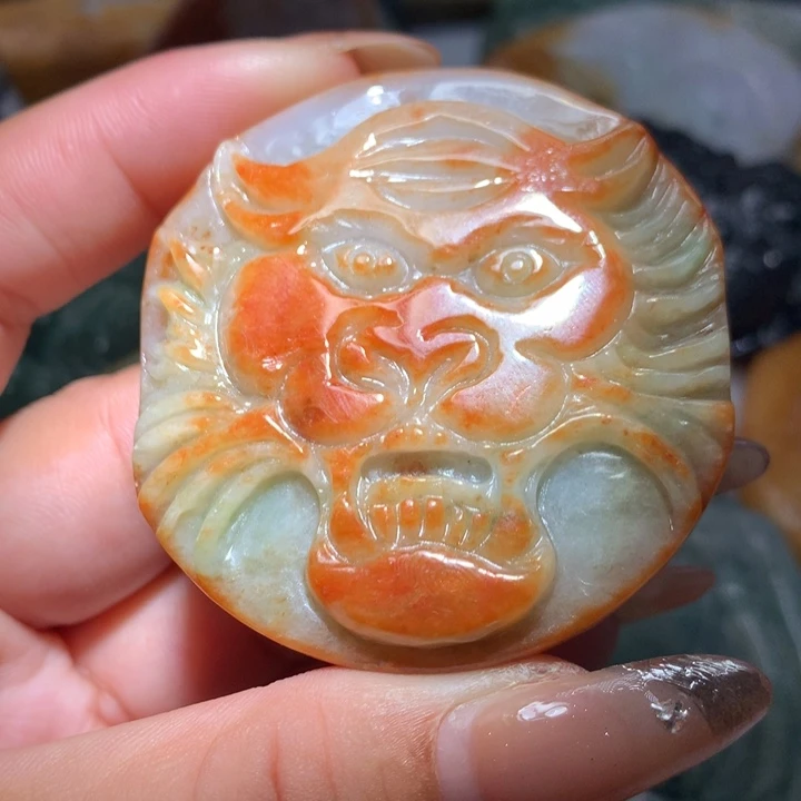 翡翠未镶嵌颈饰保真天然A货翡翠