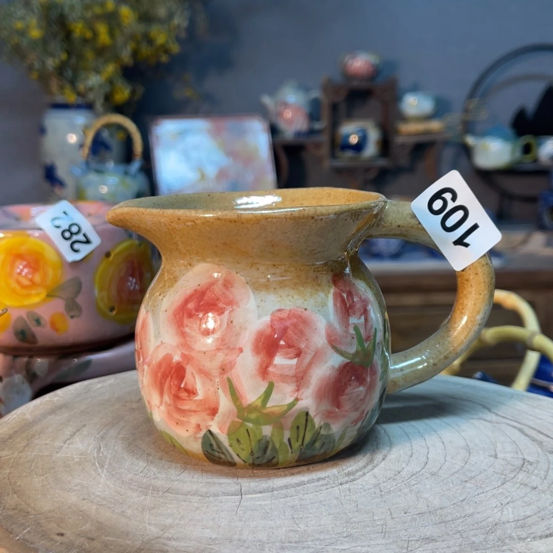 杯素浅陶瓷手工手绘